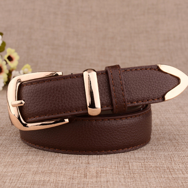 The 'Vibrant' Classic Faux Leather Belt | Polished Zinc Buckle | Multi-Color Essential Feminé Luxé