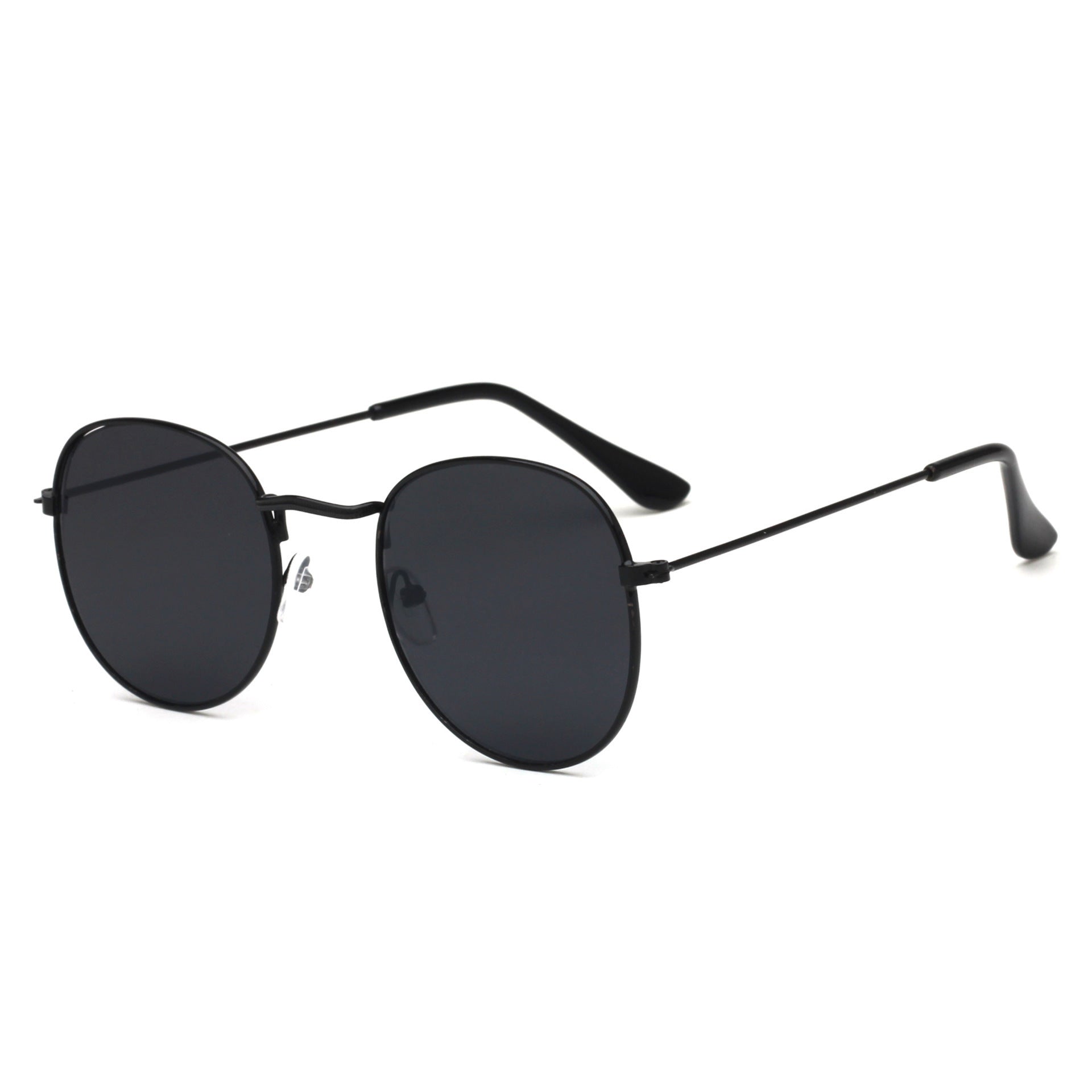 Chic Radiance: Retro-Inspired Mirrored Round Metallic Sunglasses (UV400 Protection) Feminé Luxé
