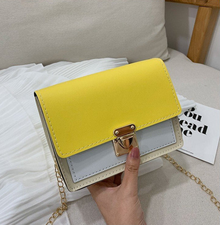 Retro Mini Box Crossbody Bag – Chic PU Leather Chain Messenger Feminé Luxé