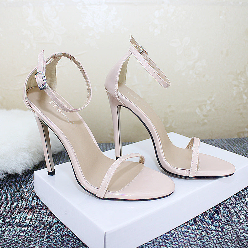 Sleek Sophistication: The 'Aura' Minimalist Ankle-Strap Stiletto Pumps Feminé Luxé