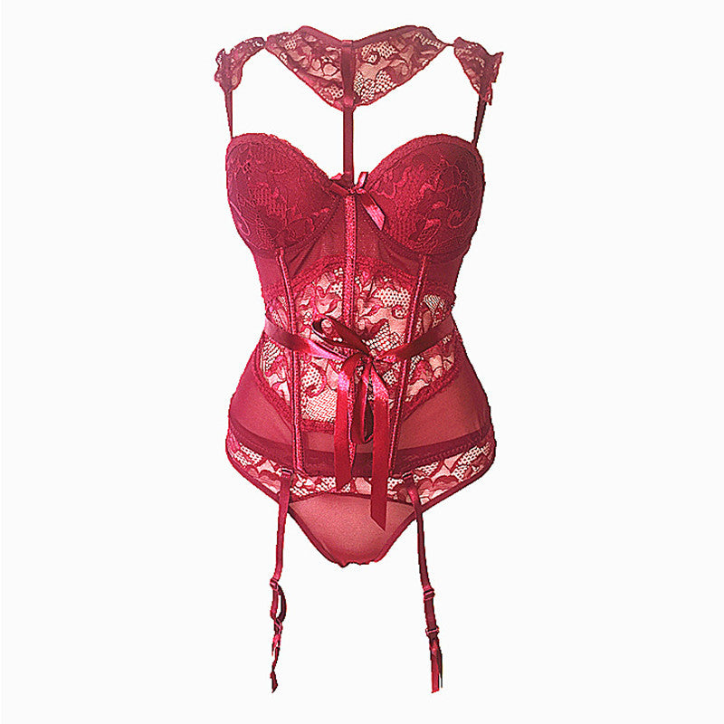 Imperial Lace Corset Intimates Set Feminé Luxé