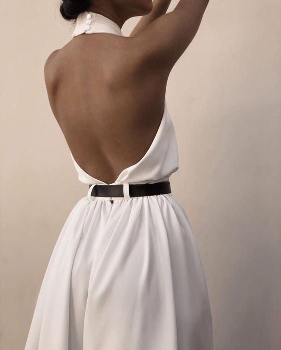 Elegant White Halter Backless Jumpsuit | Wide-Leg Formal Romper for Prom & Events Feminé Luxé