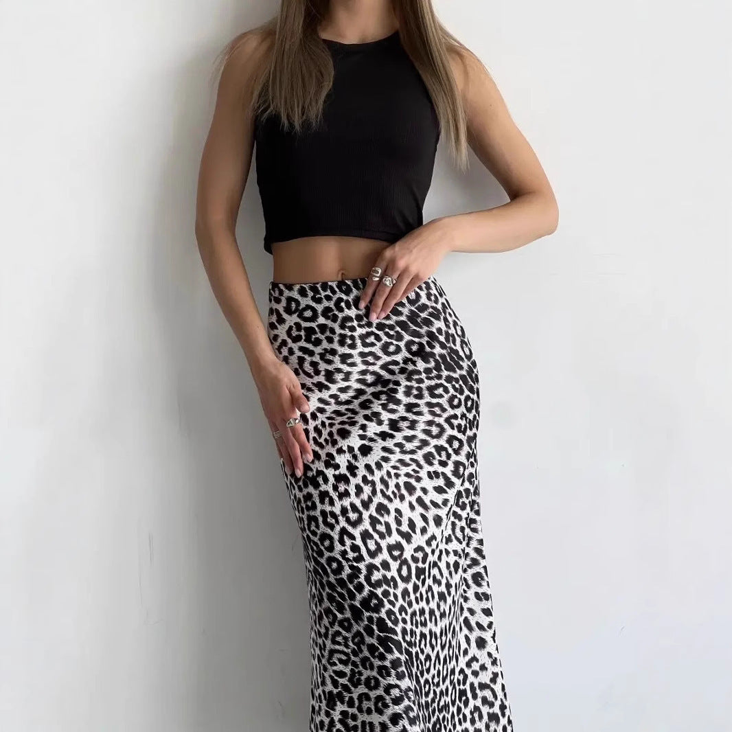 The Luxe Leopard Print Fishtail Skirt | High-Waist Midaxi & Sculpted Fit Feminé Luxé