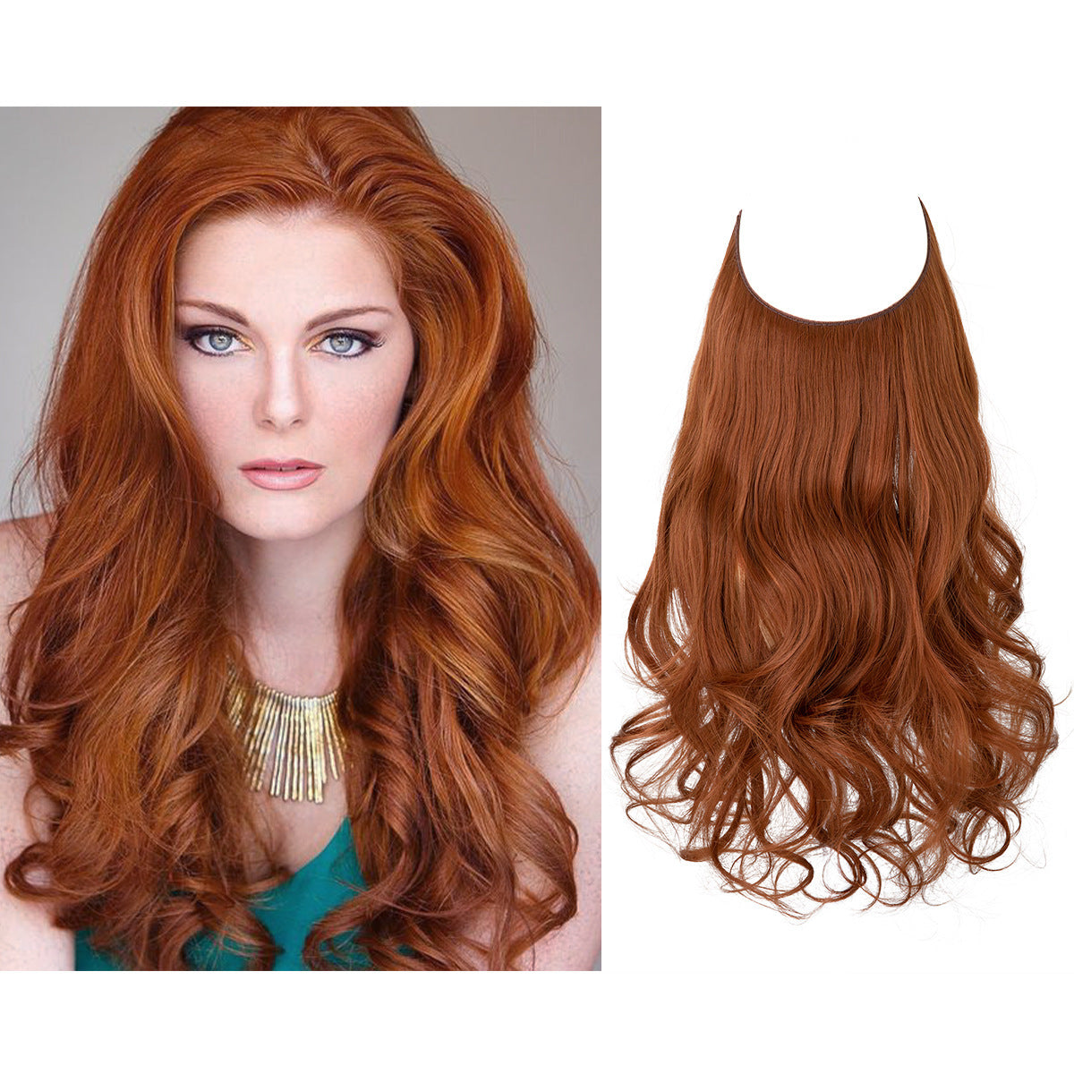 Invisible Wire Deluxe Ombre Wave Extension – Effortless Boho Chic Volume Feminé Luxé