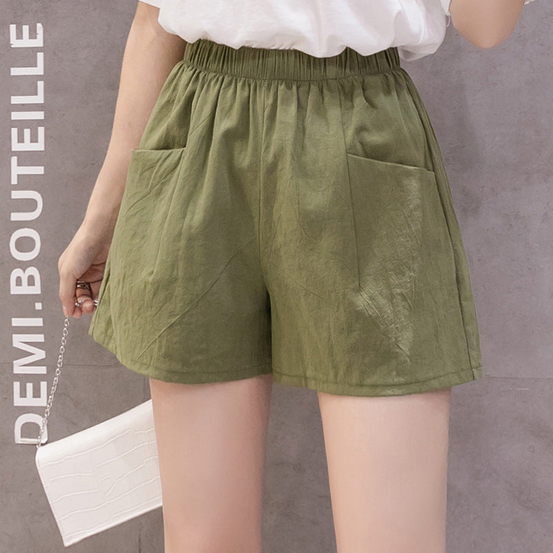Korean Style High-Waist Loose Fit Casual Shorts Feminé Luxé