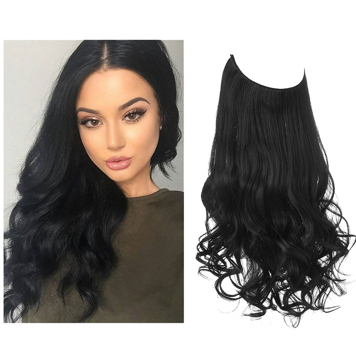 Invisible Wire Deluxe Ombre Wave Extension – Effortless Boho Chic Volume Feminé Luxé