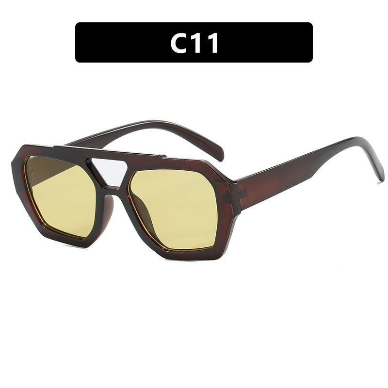 The "Executive" Collection: Oversized Retro Square Sunglasses - Bold Unisex Frame Feminé Luxé