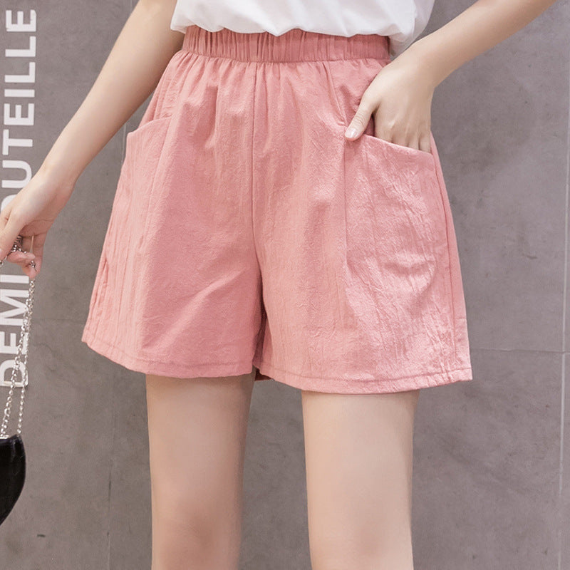 Korean Style High-Waist Loose Fit Casual Shorts Feminé Luxé