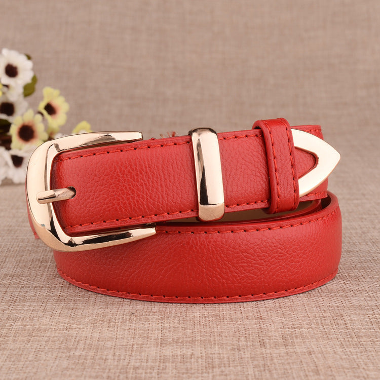 The 'Vibrant' Classic Faux Leather Belt | Polished Zinc Buckle | Multi-Color Essential Feminé Luxé