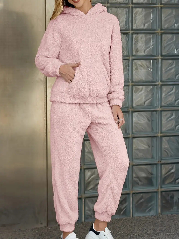 The Ultimate Cloud: Plush Hooded Cozy Luxe Set Feminé Luxé