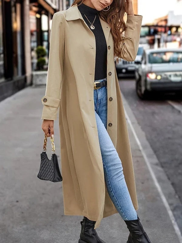 The Tailored Trench Mini Dress: Double-Breasted Blazer Style Trench Coat Feminé Luxé