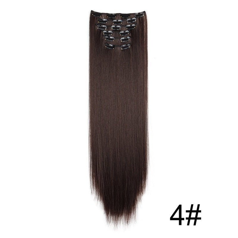 24" Signature 6-Piece Clip-In Hair Extensions Set – Maximum Volume & Silk Finish Feminé Luxé