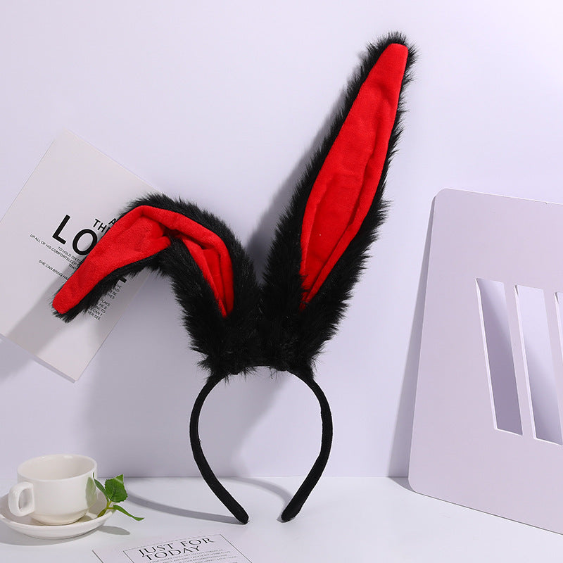 The Couture Bunny Ears: Luxe Plush & Detailed Rabbit Headband - Premium Accessory for Festival & Themed Events Feminé Luxé