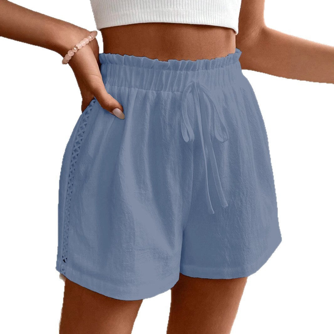 Paperbag Waist Loose Fit Summer Casual Shorts Feminé Luxé
