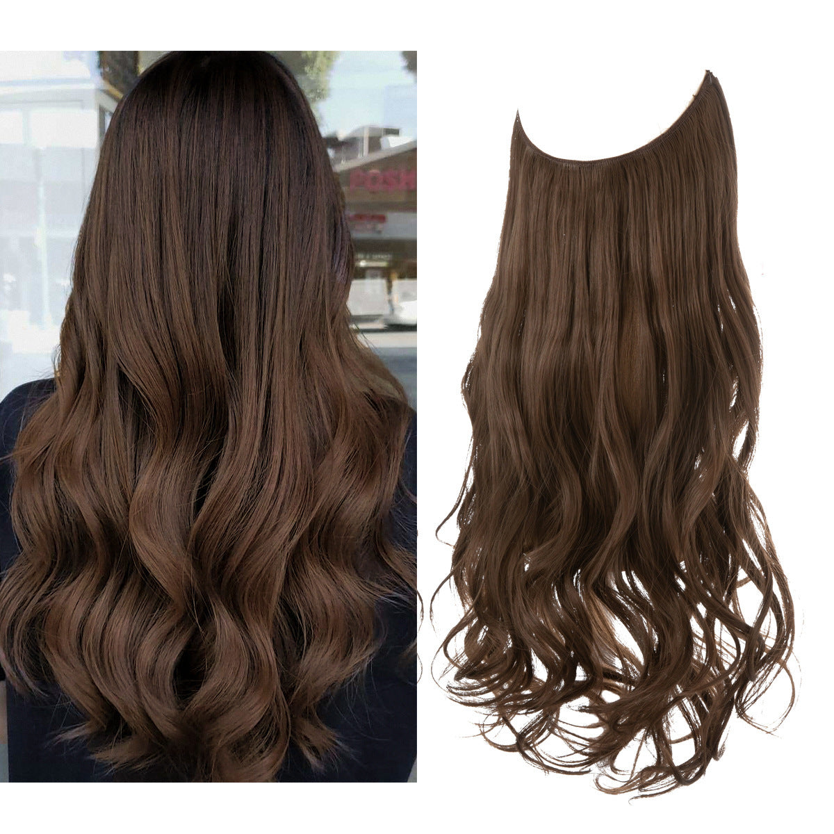 Invisible Wire Deluxe Ombre Wave Extension – Effortless Boho Chic Volume Feminé Luxé