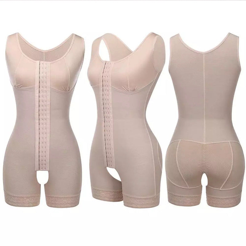 Premium Full Body Shaper with Tummy Control & Open Crotch - Post-Surgery Faja Feminé Luxé