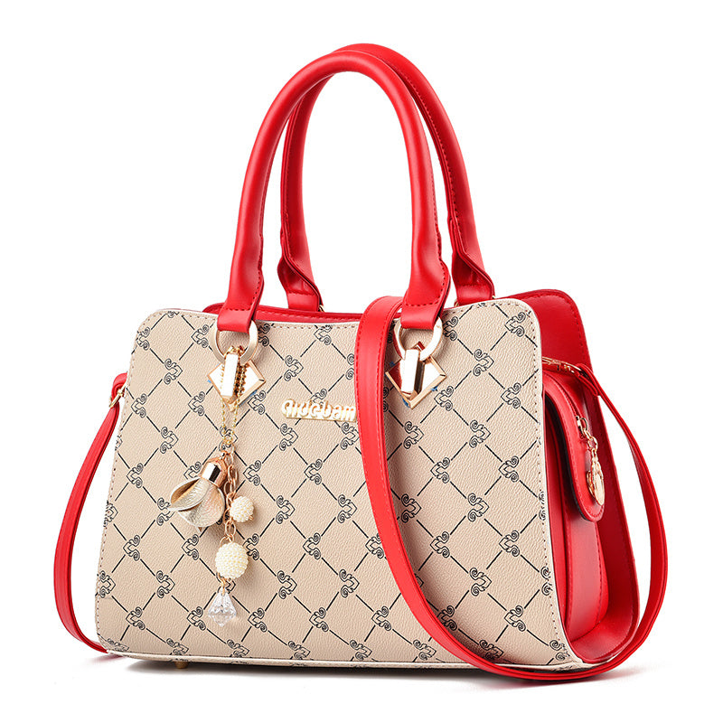 The Signature Geo-Print Luxury Convertible Tote – Designer Top-Handle Messenger Bag Feminé Luxé