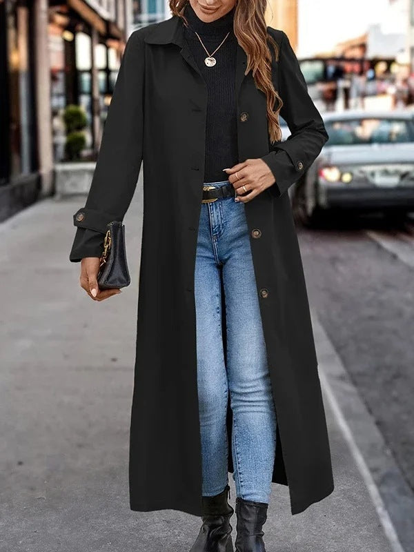 The Tailored Trench Mini Dress: Double-Breasted Blazer Style Trench Coat Feminé Luxé