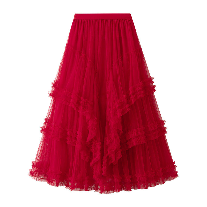 The Grand Illusion Tulle Tiered Maxi Skirt | High-Waist & Romantic Volume Feminé Luxé