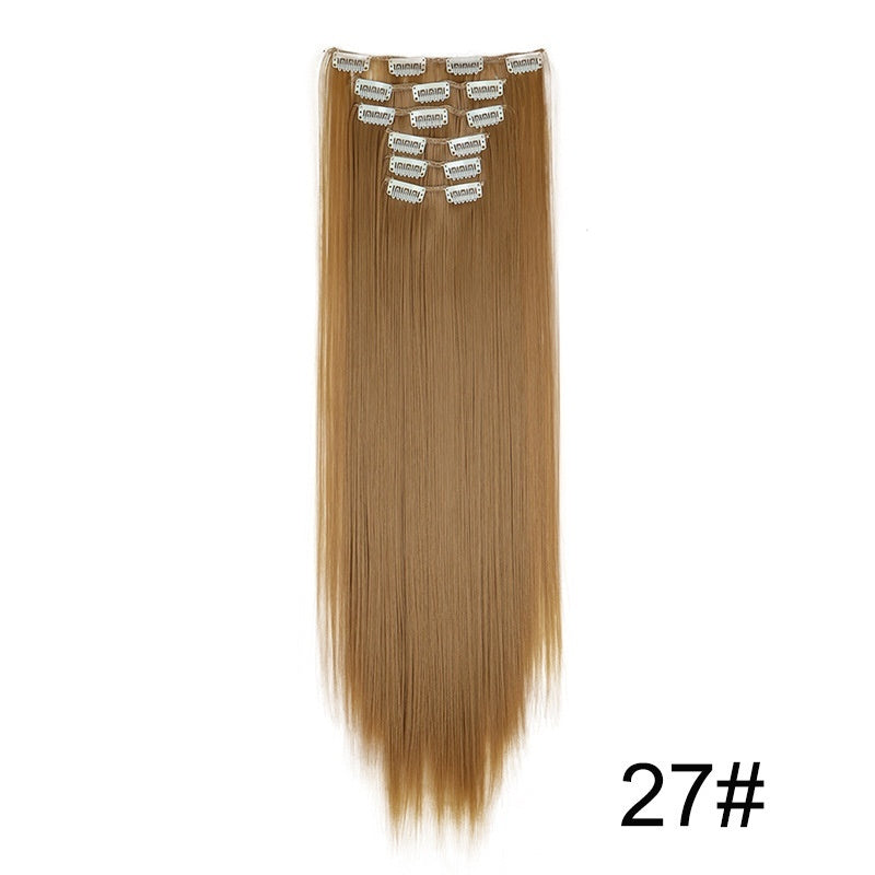 24" Signature 6-Piece Clip-In Hair Extensions Set – Maximum Volume & Silk Finish Feminé Luxé