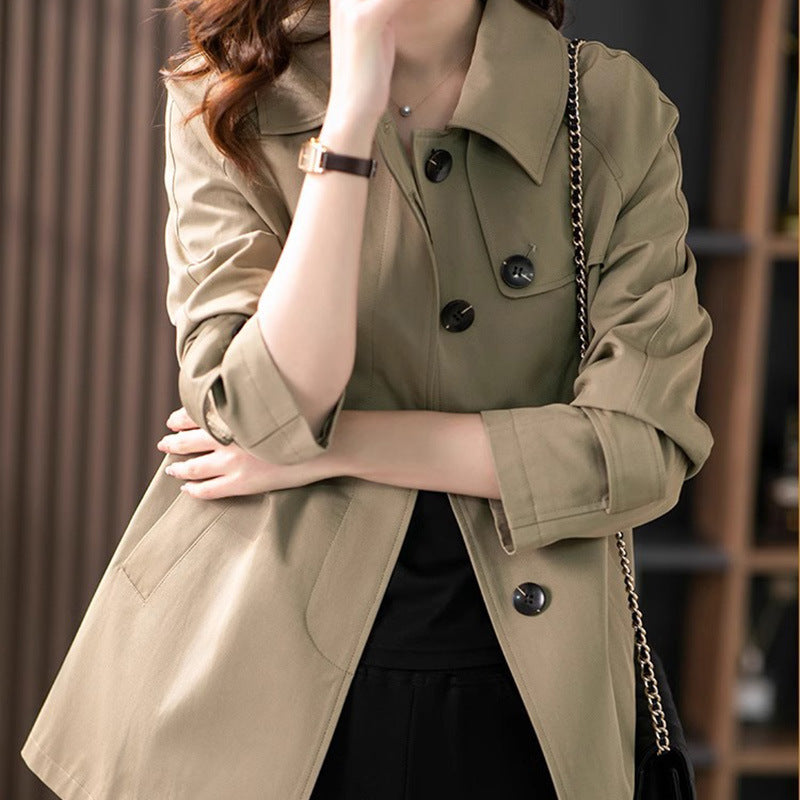 The Mayfair Short Trench: Iconic British Style Jacket Feminé Luxé