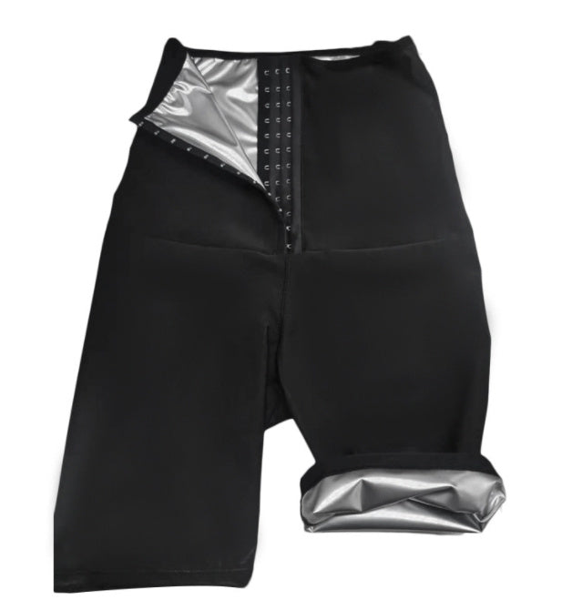 High Waist Hot Sauna Effect Workout Shorts - Slimming Fitness Shaper Feminé Luxé