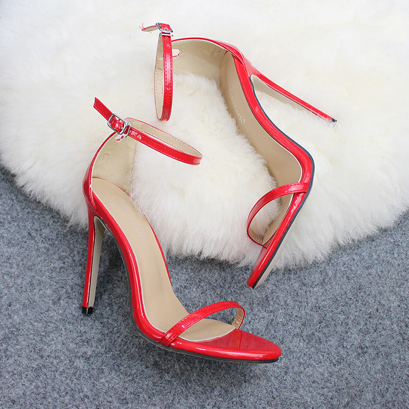 Sleek Sophistication: The 'Aura' Minimalist Ankle-Strap Stiletto Pumps Feminé Luxé