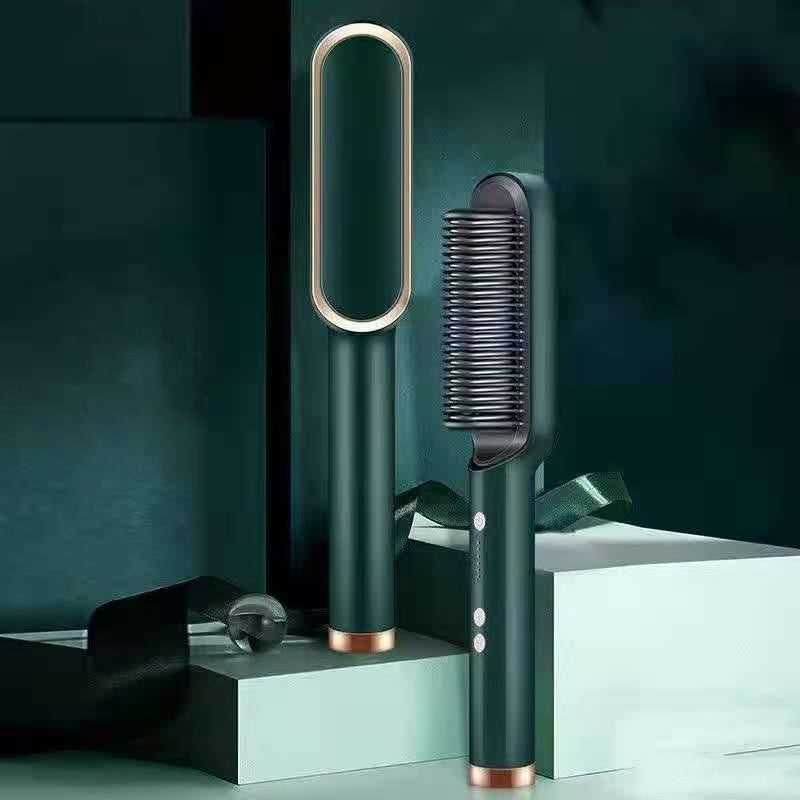 The Scarlet Aria: Ergonomic Tourmaline Ceramic Straightening Comb & Styling Artifact Feminé Luxé