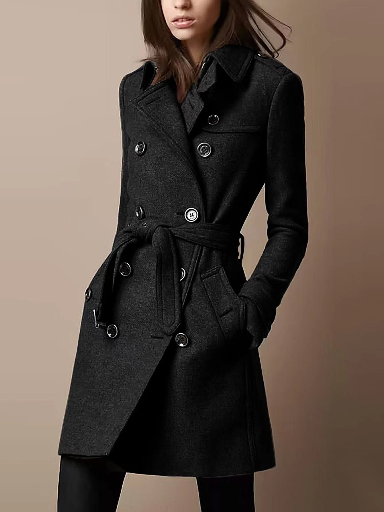 The Burgundy Luxe Wool Coat: Double-Breasted Winter Essential Feminé Luxé