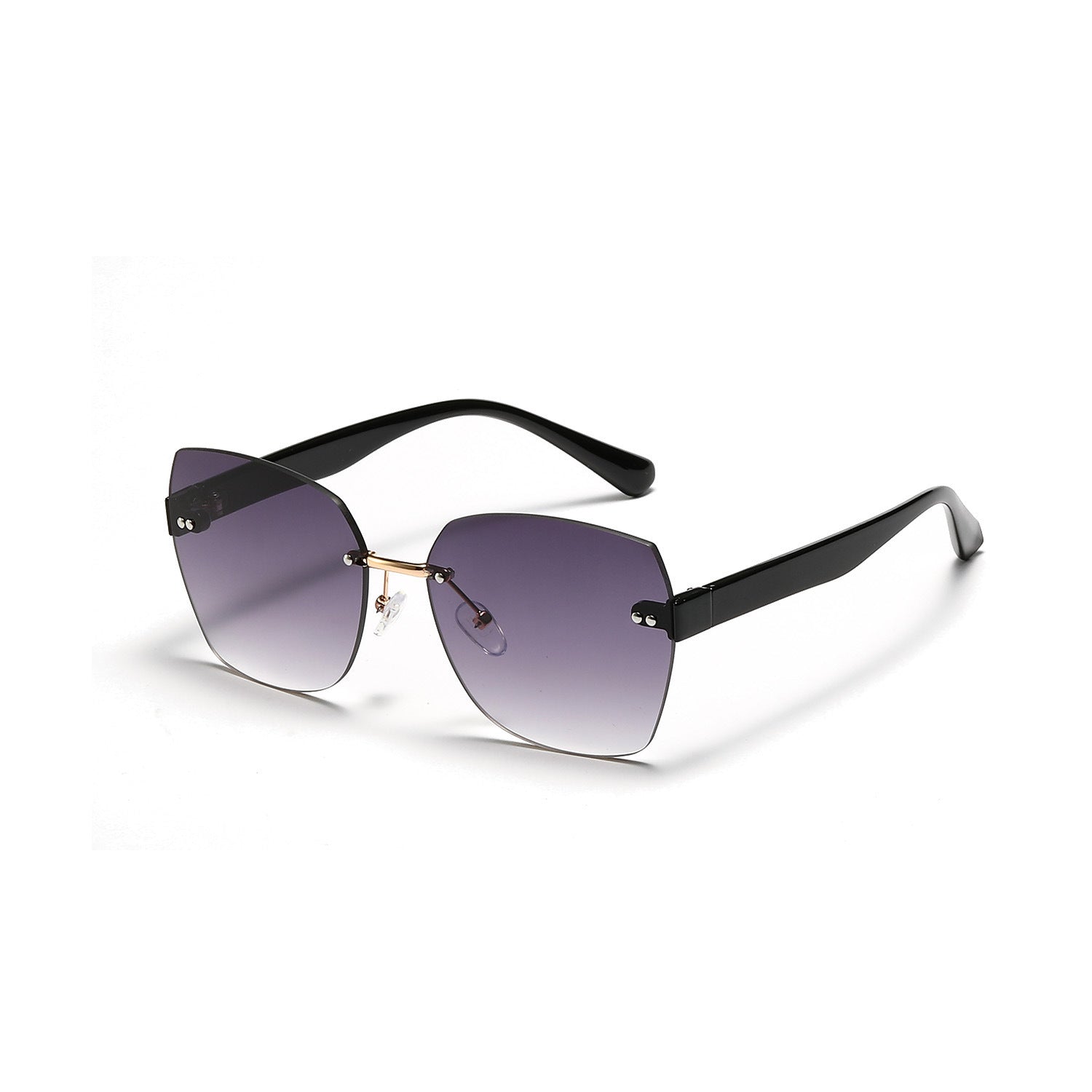 The "Siren" Collection: Classic Cat-Eye Sunglasses with Luxe Metal Accents - UV400 Essential Feminé Luxé