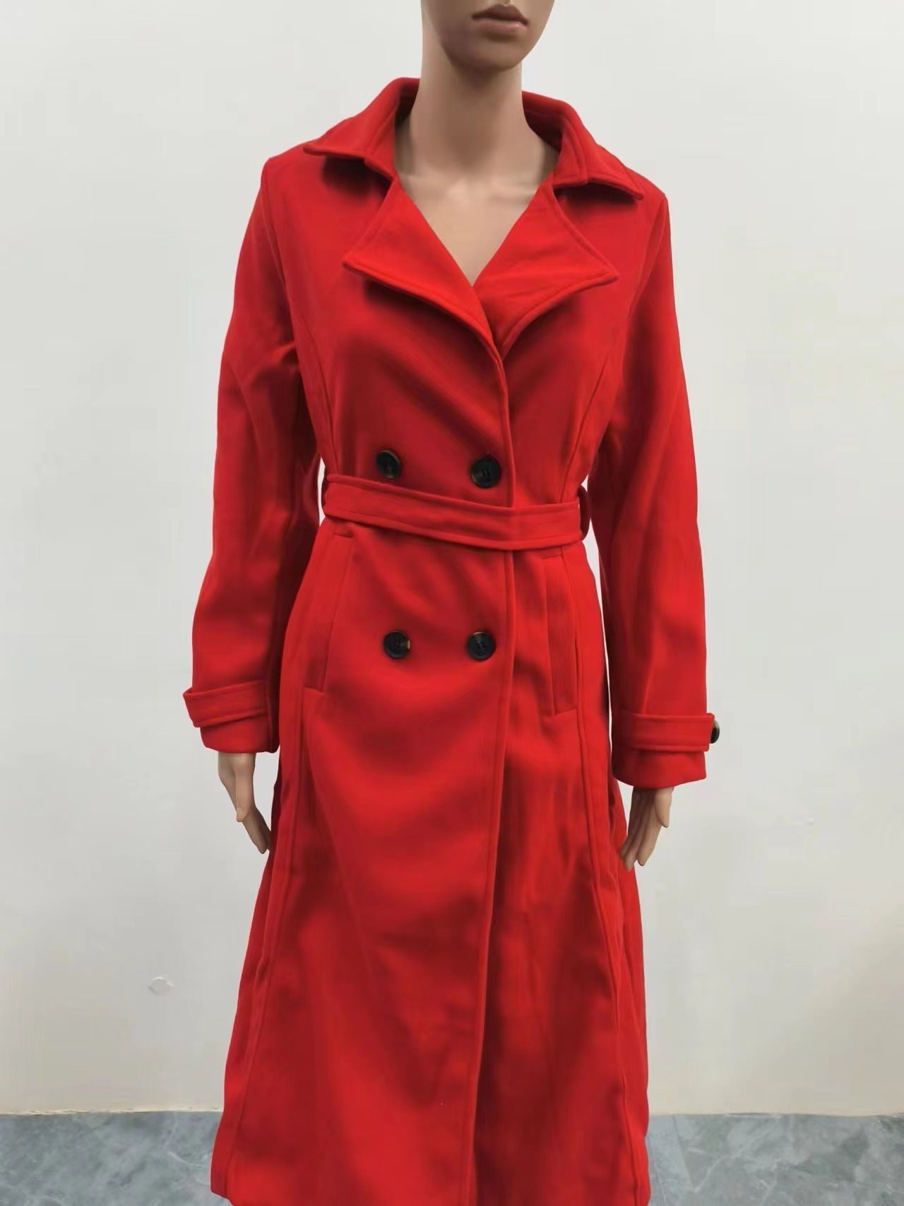 The Essential Heritage Trench: Luxe Belted Double-Breasted Coat Feminé Luxé