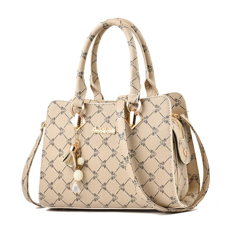 The Signature Geo-Print Luxury Convertible Tote – Designer Top-Handle Messenger Bag Feminé Luxé