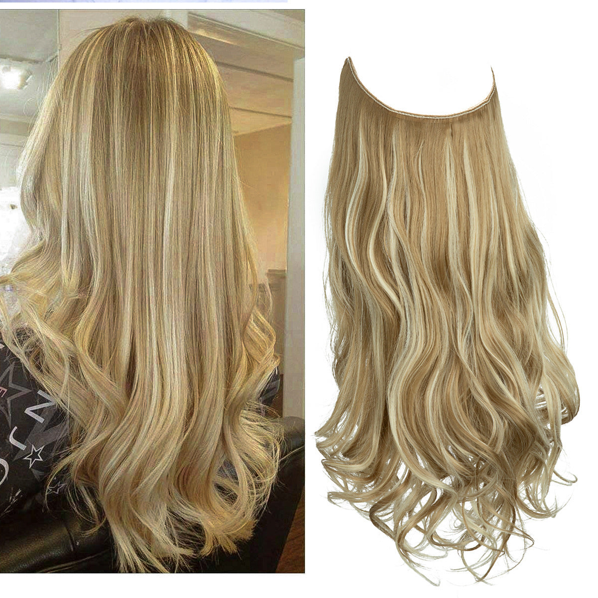 Invisible Wire Deluxe Ombre Wave Extension – Effortless Boho Chic Volume Feminé Luxé