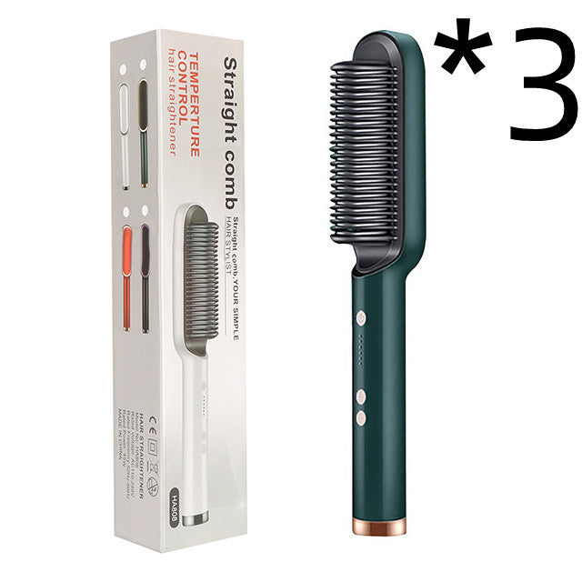 The Serene Contour: Intelligent 2-in-1 Tourmaline Ceramic Styling Brush & Curler Feminé Luxé