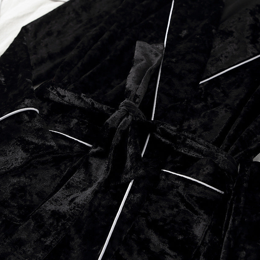 Velvet Midnight: The Luxe Cardigan Pajama Set Feminé Luxé