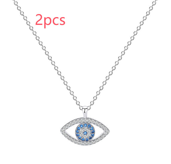 The Azure Eye Talisman Necklace Feminé Luxé