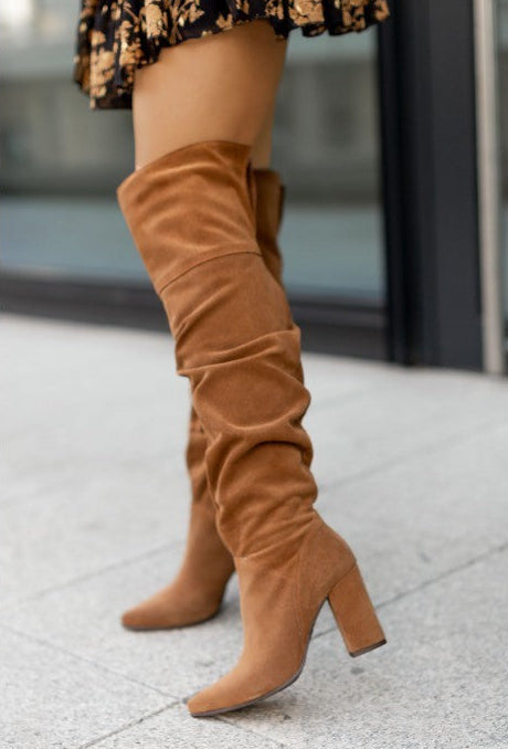 The 'Couture' Knitted Over-the-Knee High Heel Boot Feminé Luxé