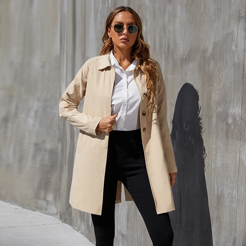 The Tailored Kensington Jacket: Small British Style Trench Feminé Luxé