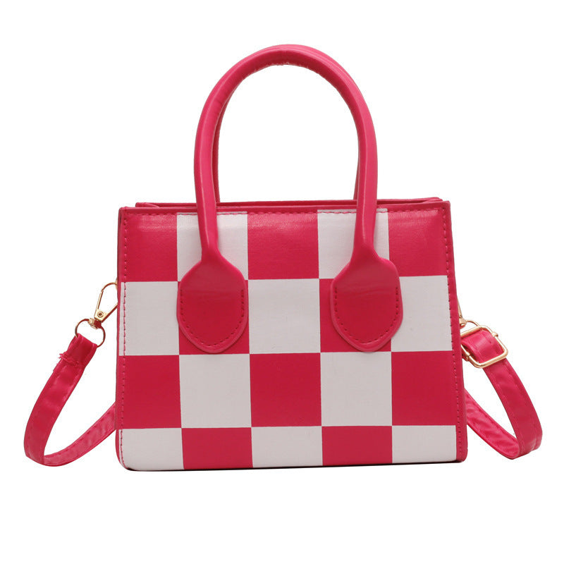 The Kaleidoscope Pattern Mini Tote – High-Contrast Designer Handbag Feminé Luxé