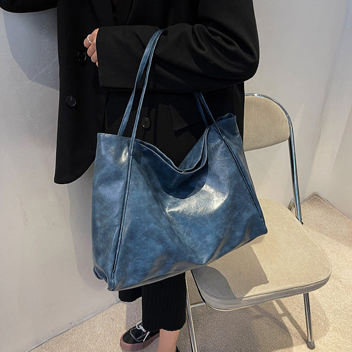 The Grand Shopper Tote – Luxury Large Capacity PU Leather Shoulder Bag Feminé Luxé