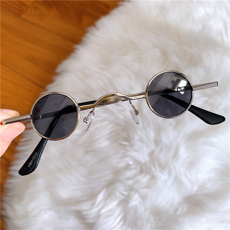The "Bohemian Icon" Collection: Small Round Retro Metal Sunglasses - Unisex UV400 Essential Feminé Luxé