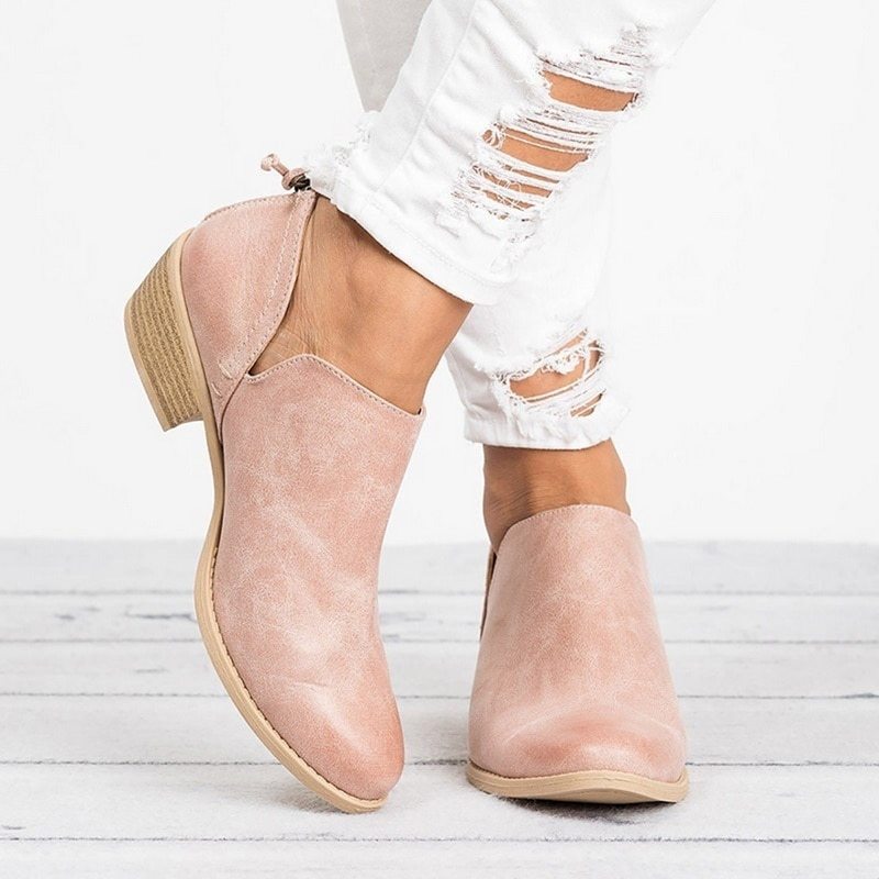 The 'Heritage' Retro High-Heel Ankle Boot Feminé Luxé