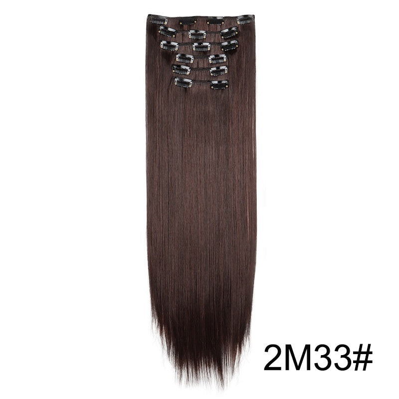 24" Signature 6-Piece Clip-In Hair Extensions Set – Maximum Volume & Silk Finish Feminé Luxé