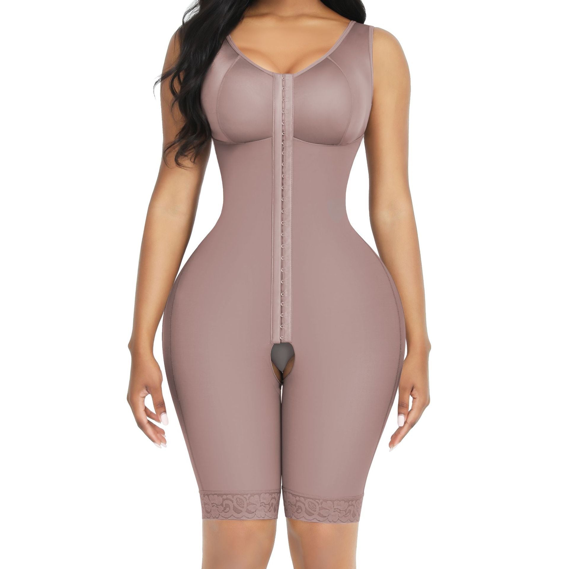 Premium Full Body Shaper with Tummy Control & Open Crotch - Post-Surgery Faja Feminé Luxé