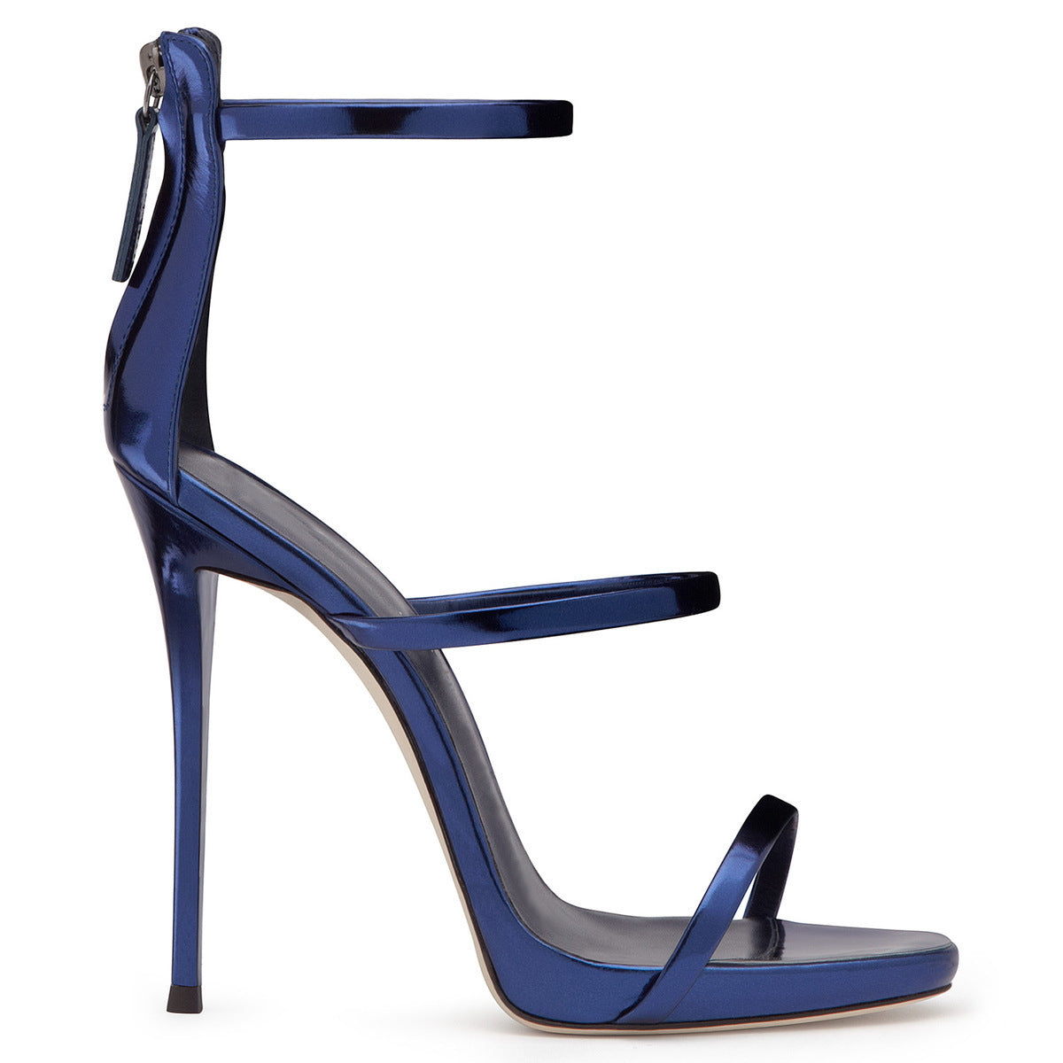 Architectural Edge: The 'Vixen' High-Strap Patent Leather Stiletto Heels Feminé Luxé