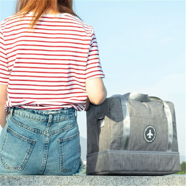 Dry And Wet Separation Travel Bag Tourism Fitness Storage Pouch Women's Clothes Shoes Daily Necessities Duffle Package Supplies Feminé Luxé