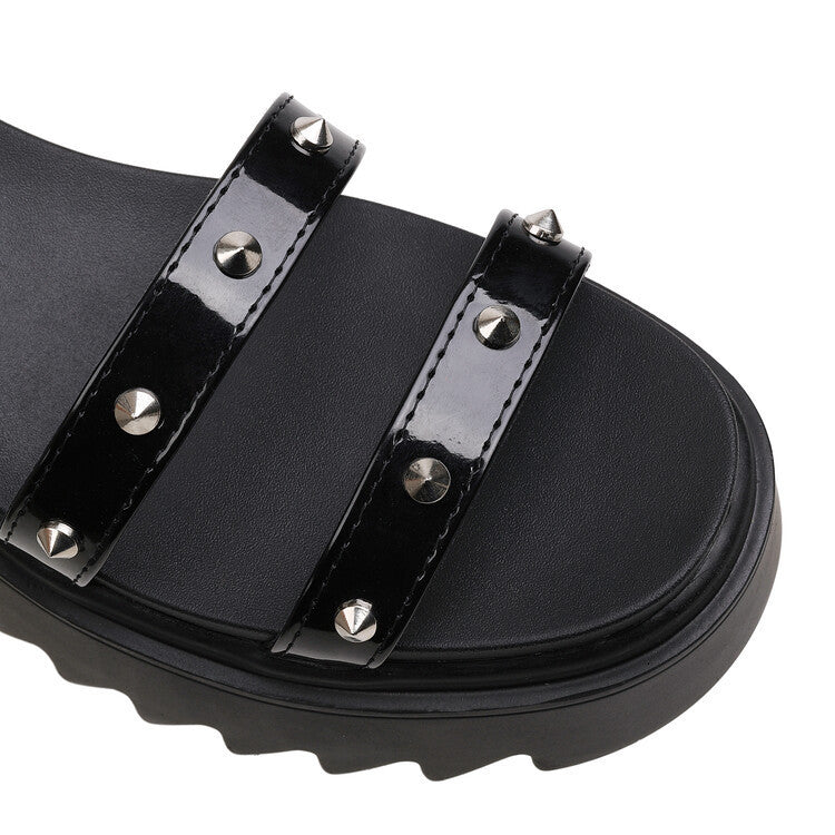 Feminé Luxé Exclusive The 'Rogue' Multi-Buckle Platform Sandal Boot Feminé Luxé