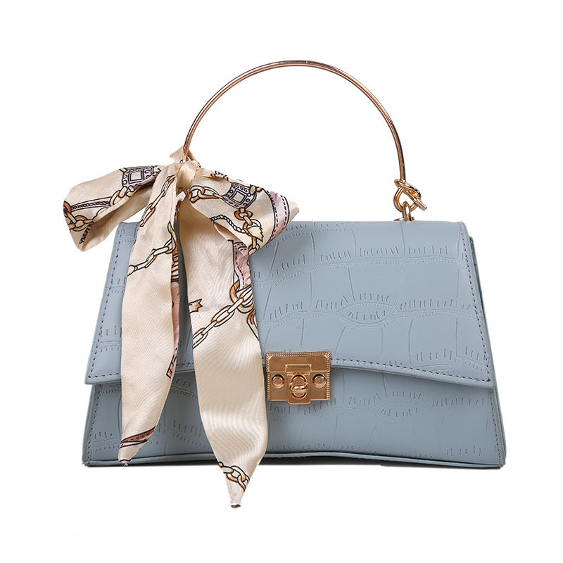 High Quality Urban Crossbody Bag – Chic Scarf Detail Shoulder Satchel Feminé Luxé