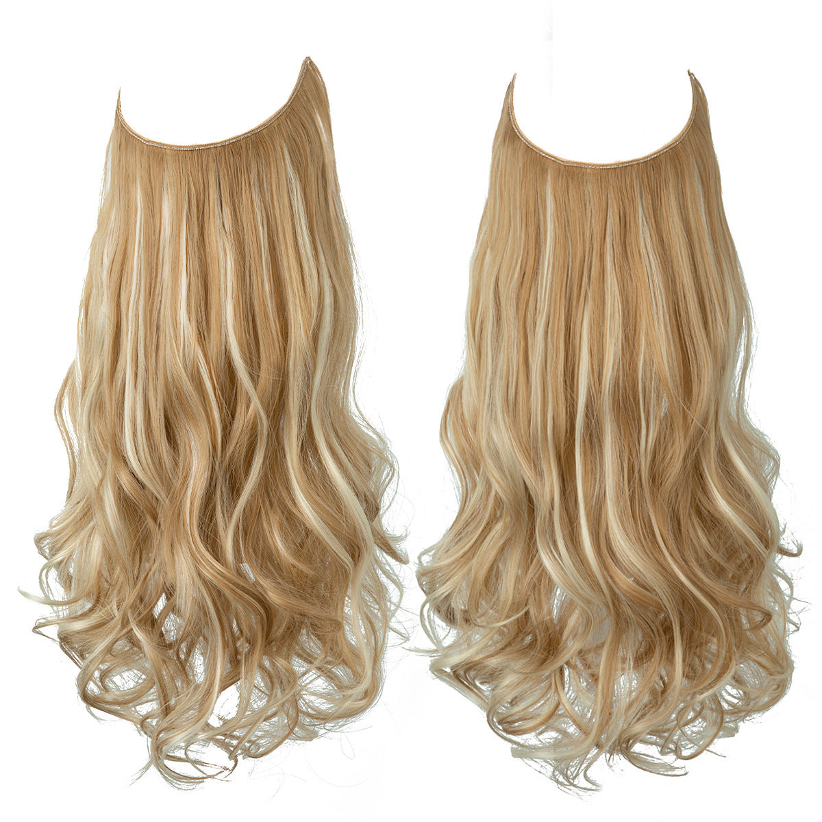 22" Invisible Wire Dark Chocolate Ombre Wave Extension – Luxe Length & Volume Feminé Luxé