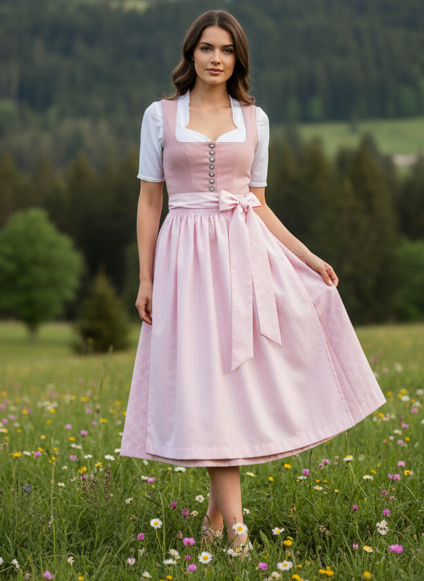 Mint Bowknot French Midi Dress Feminé Luxé